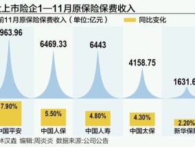 上市险企前11月保费同比增长5.6% 客户部分需求透支为“开门红”带来挑战